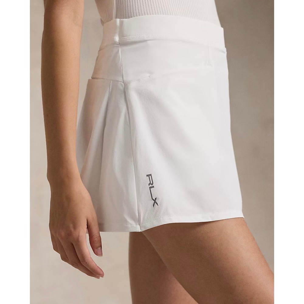 RLX Ralph Lauren Womens White Mesh Panel Performance‎ Golf Tennis Skort Size M
